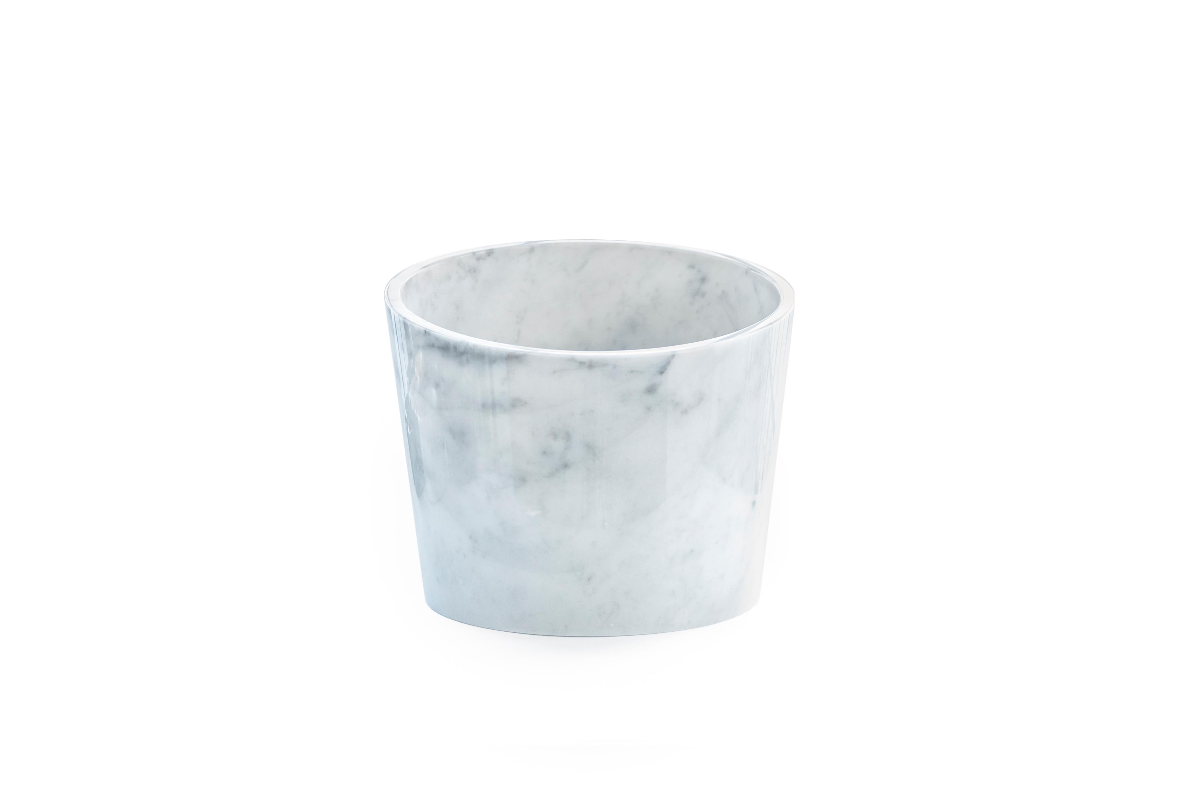 Gran Glacette de Mármol Blanco de Carrara Hecho a Mano Italiano en venta