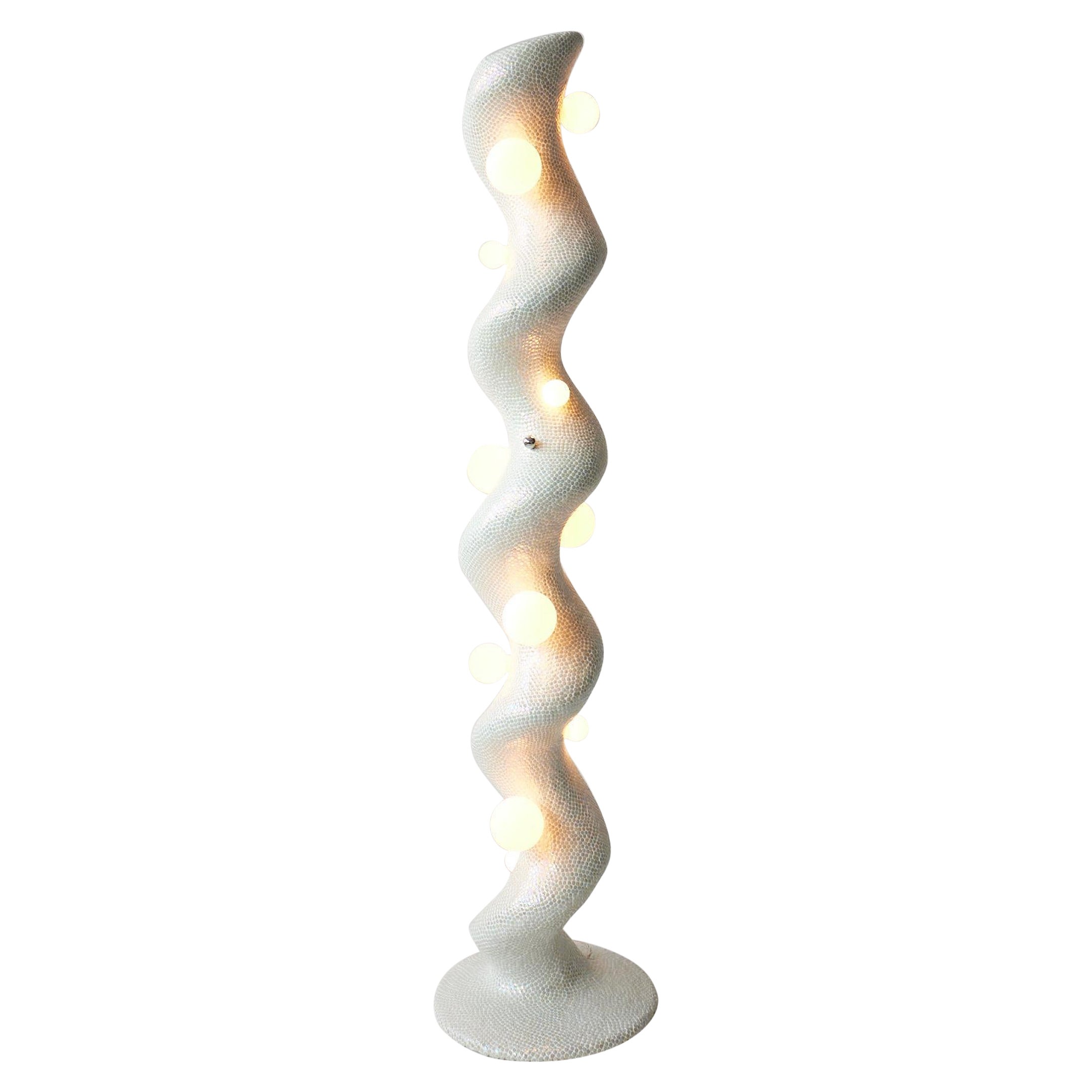 Big Wiggle Sculptural Floor Lamp For Sale
