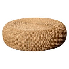 Big Woven Rope Pouf