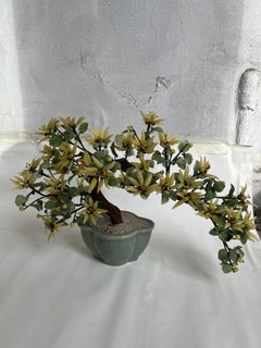 Big Yellow Bonsai, Glass and Ceramic