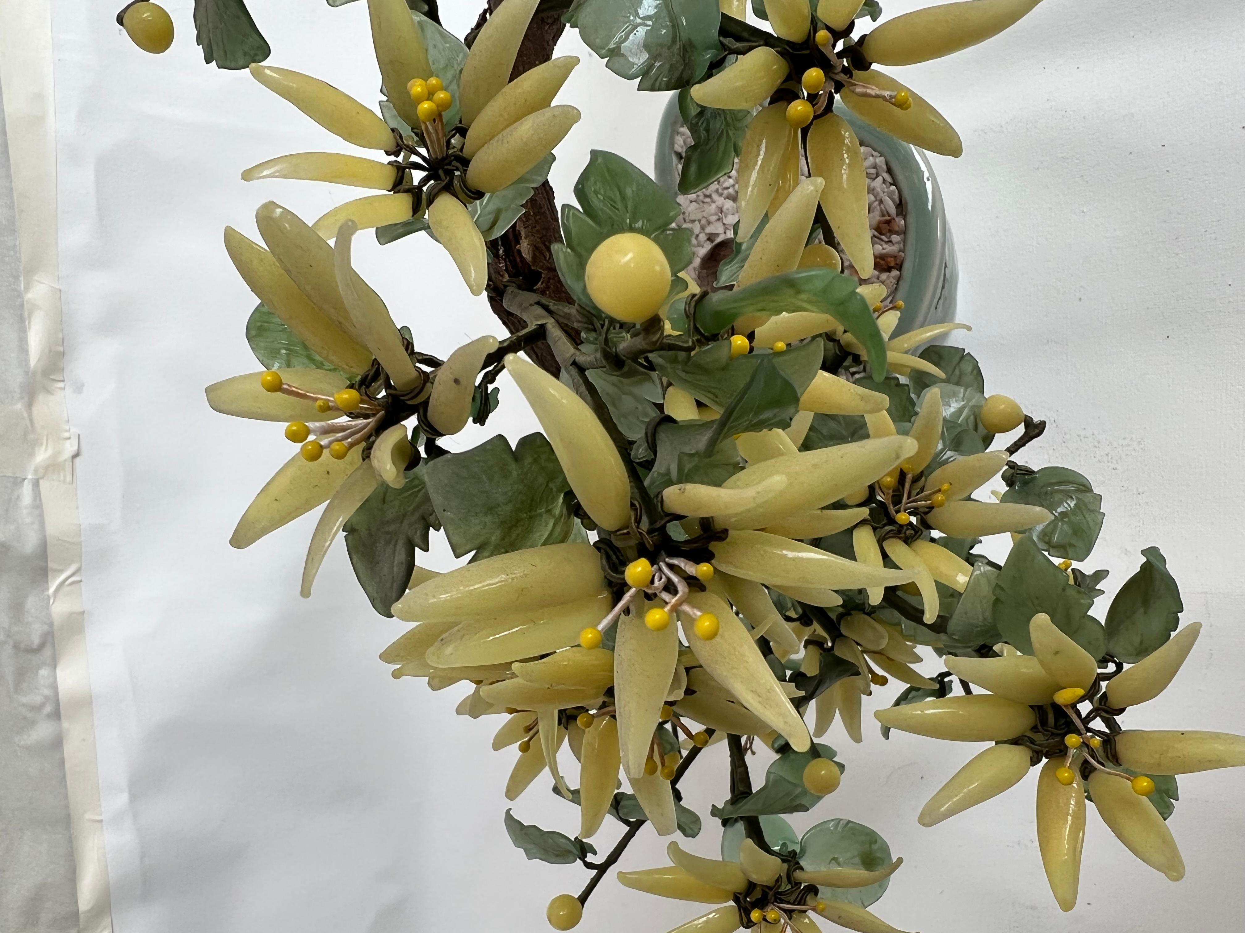 Bonsai jaune vif, verre et céramique Bon état - En vente à Ciudad Autónoma Buenos Aires, C