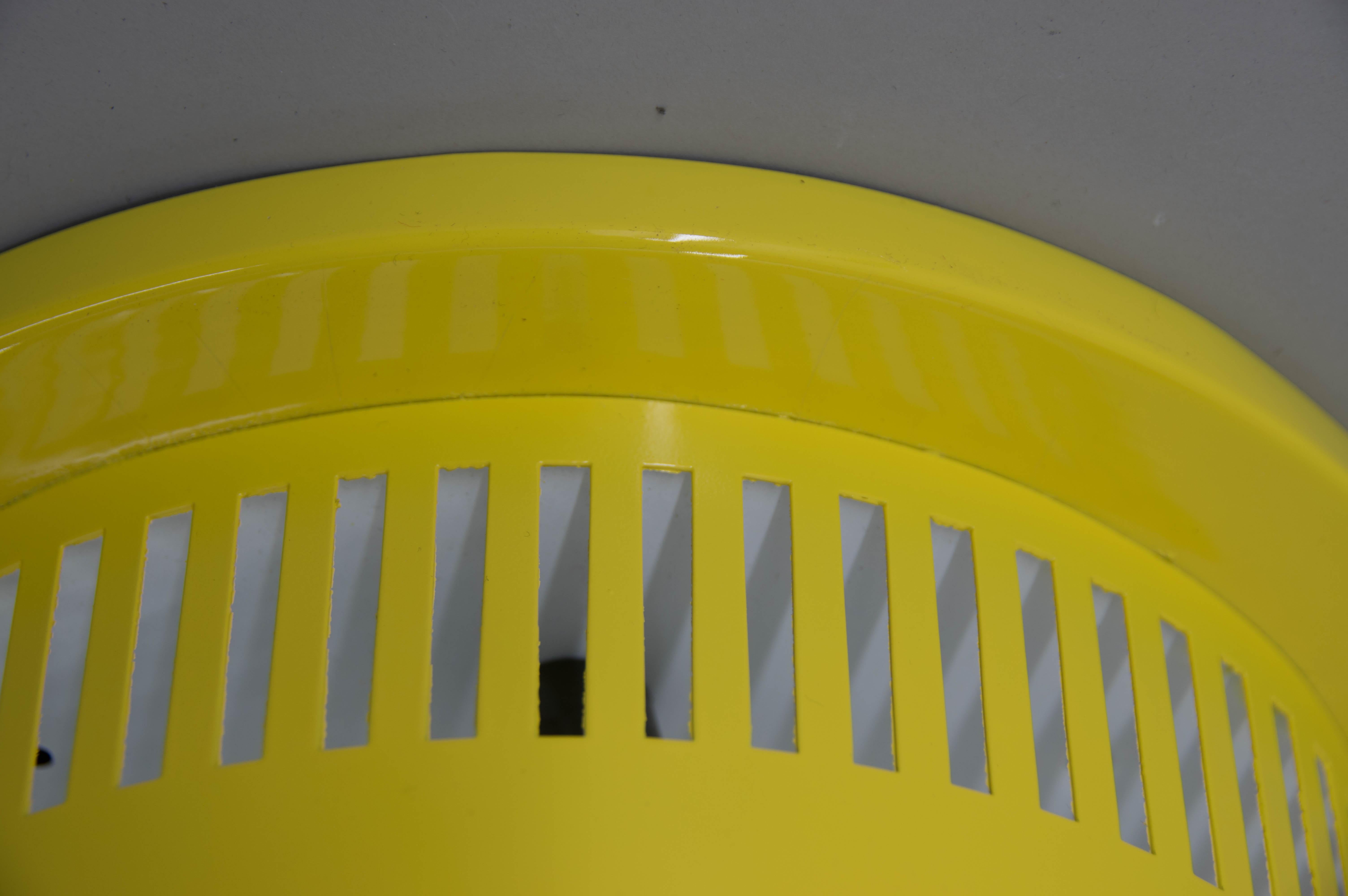 Big Yellow Flush Mount, 1960s, 4 Items Available, Restored For Sale 4