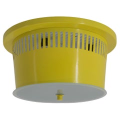 Retro Big Yellow Flush Mount, 1960s, 4 Items Available, Restored