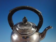 Bigelow, Kennard & Co. Sterling Silver Kettle on Stand with Ebony Hollowware