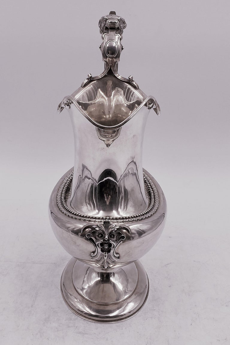 Bigelow Bros. and Kennard Coin Silver Water Pitcher Ewer For Sale at