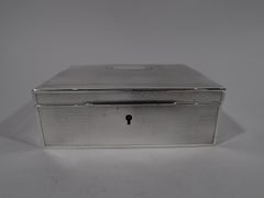 Bigelow, Kennard American Art Deco Sterling Silver Jewelry Box
