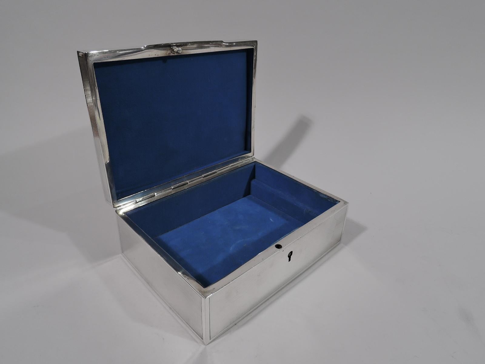 Bigelow, Kennard American Art Deco Sterling Silver Jewelry Box 1