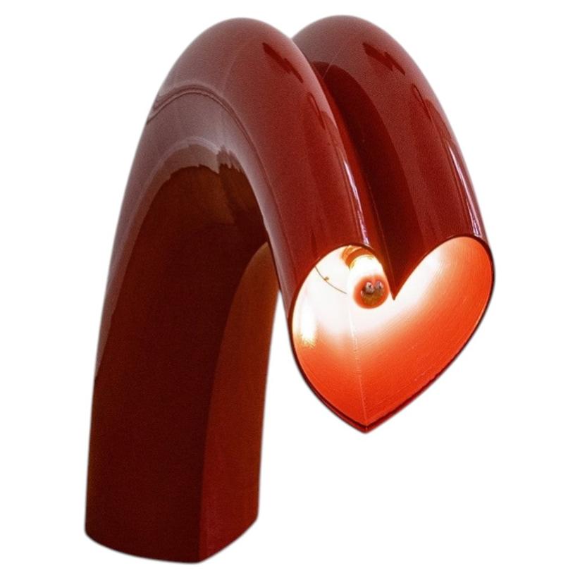 Bigflow Lamp in Red Lacquered Wood by Kimy Gringoire For Sale