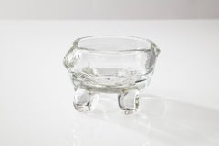 "Bigfoot" Clear Handblown Glass Ashtray Dish