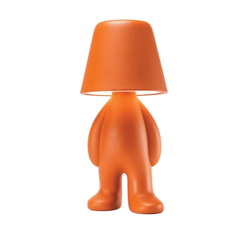 Italian Bigger Brother Lamp in Dark Orange Eco Polyethylene by Stefano Giovannoni For Sale