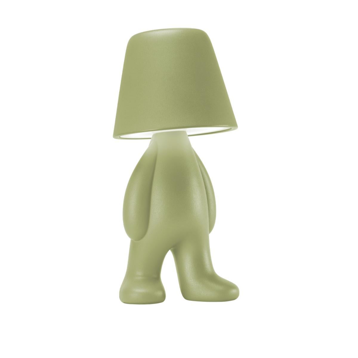 italien Lampe Bigger Brother en polyéthylène vert kaki de Stefano Giovannoni en vente