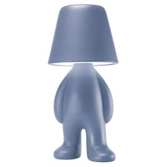 Lámpara Bigger Brother de polietileno azul claro de Stefano Giovannoni
