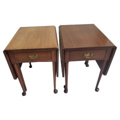 Used Biggs Kittinger Chippendale Mahogany Drop Leaf Table