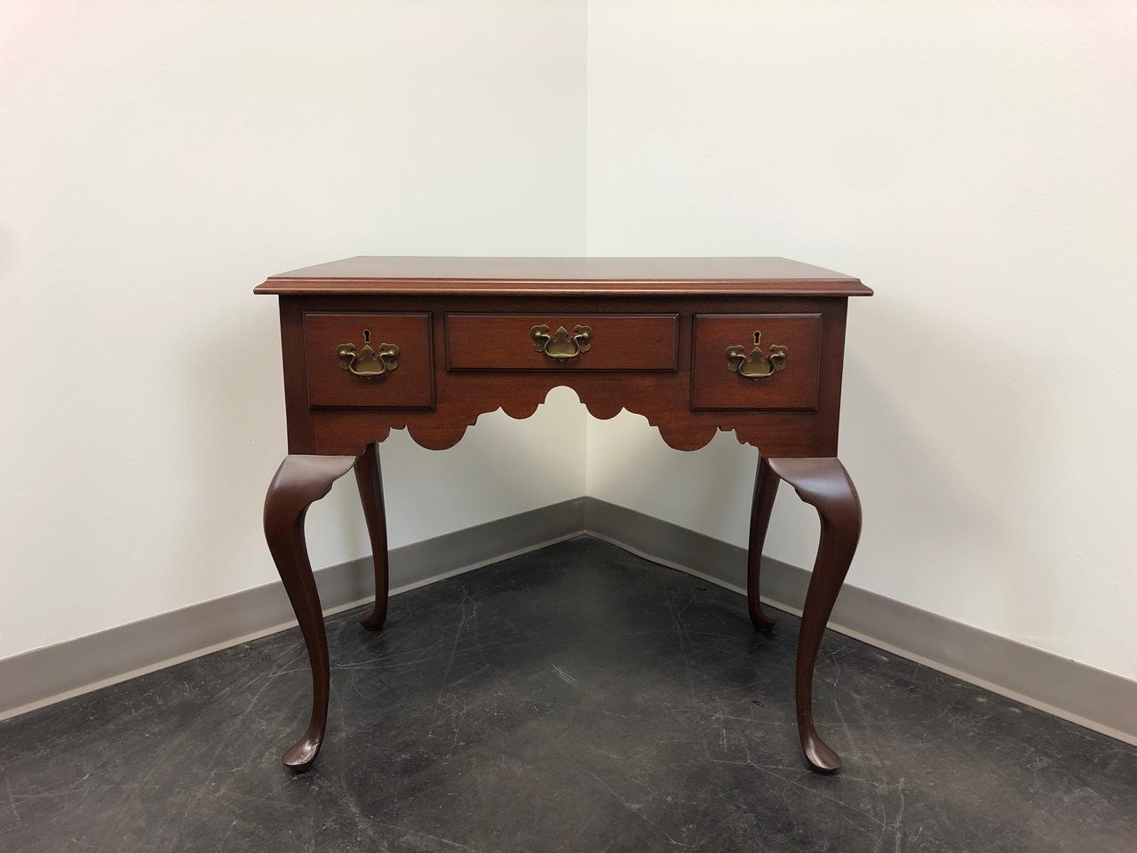 BIGGS Mahogany Queen Anne Style Lowboy Dresser Chest 6