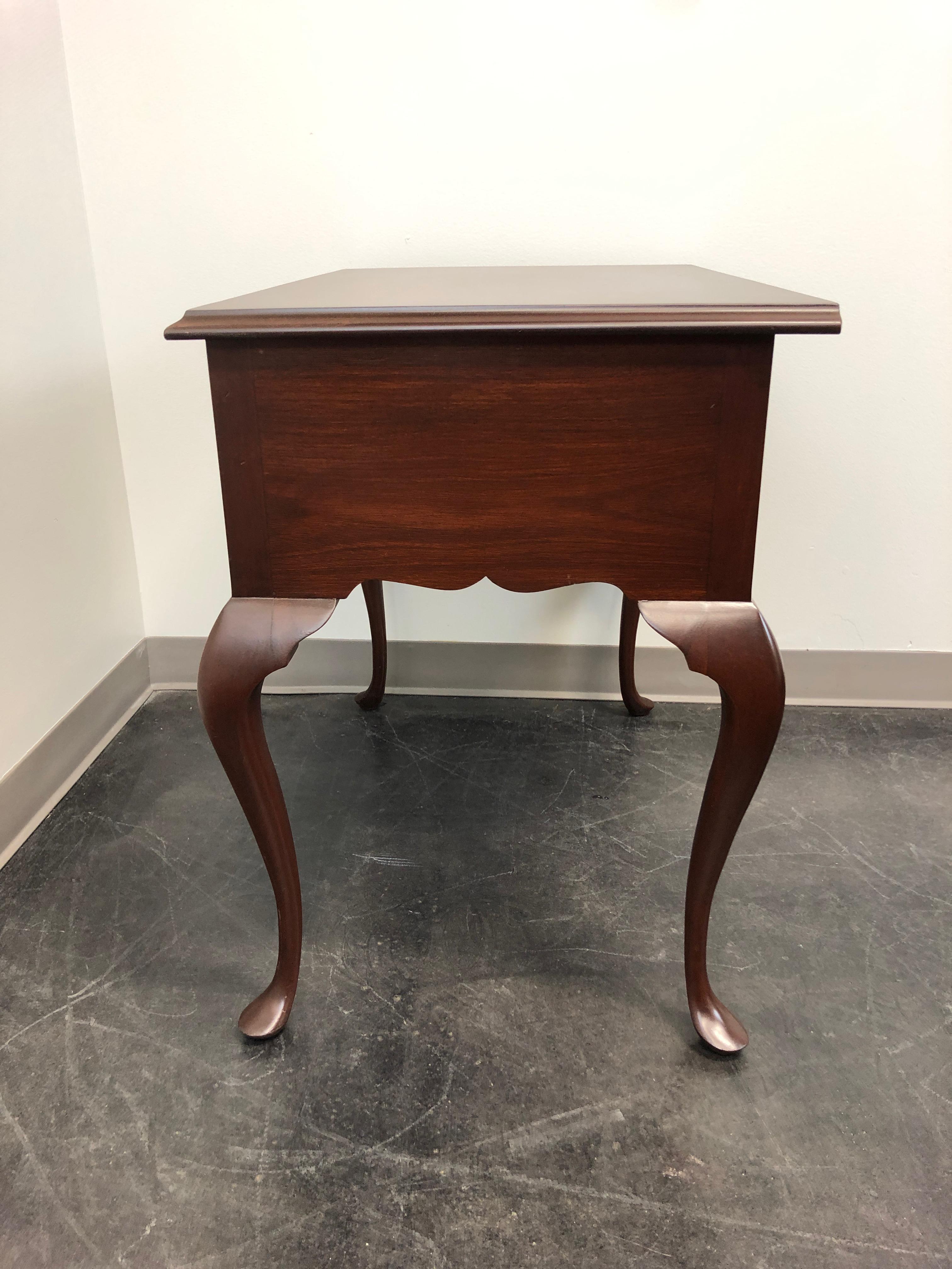 20th Century BIGGS Mahogany Queen Anne Style Lowboy Dresser Chest