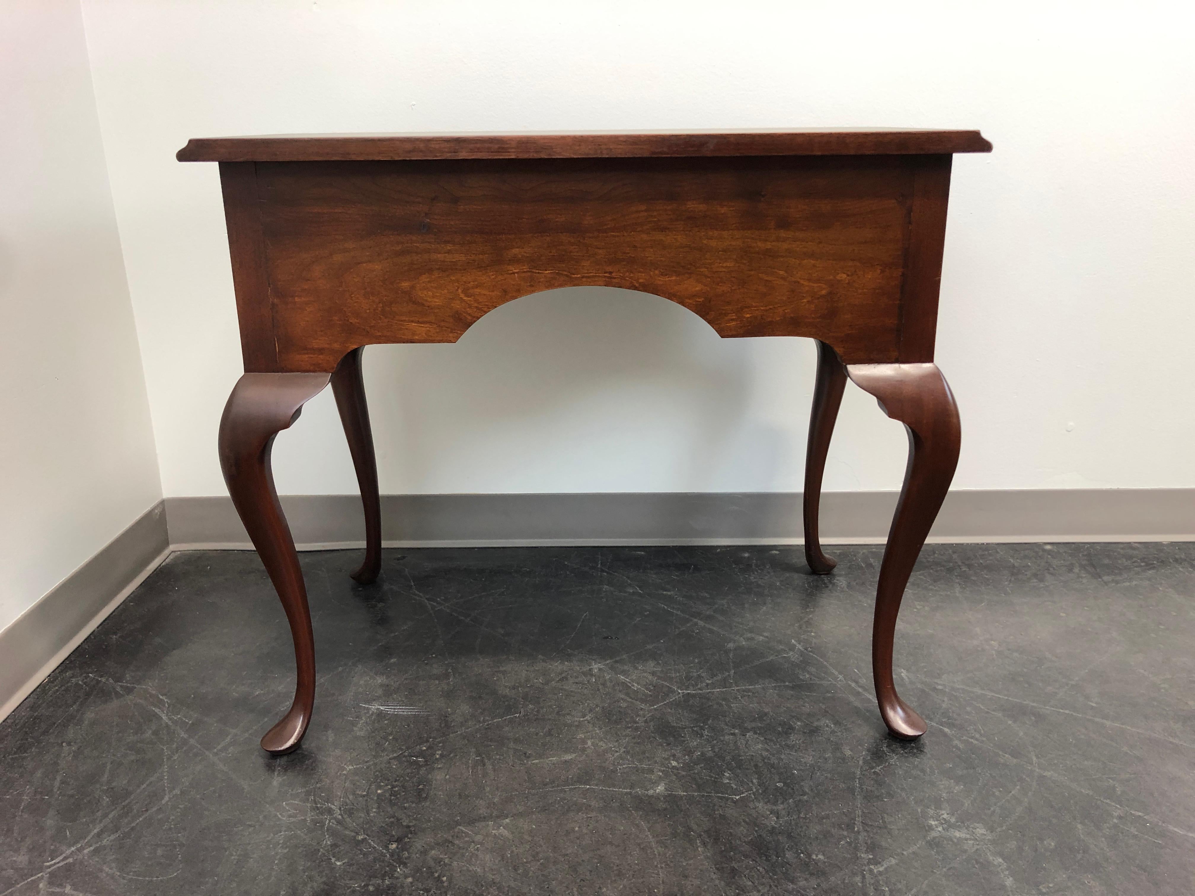 Brass BIGGS Mahogany Queen Anne Style Lowboy Dresser Chest