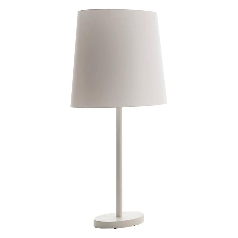 Große weiß lackierte offene Eschenholz-Stehlampe Bigone, entworfen von Aldo Cibic im Angebot