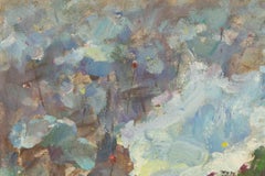 Bihua Gong Floral Original Oil On Canvas "Lotus Impression"