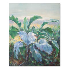 Used Bihua Gong Impressionist Original Oil Painting "Eggplant"