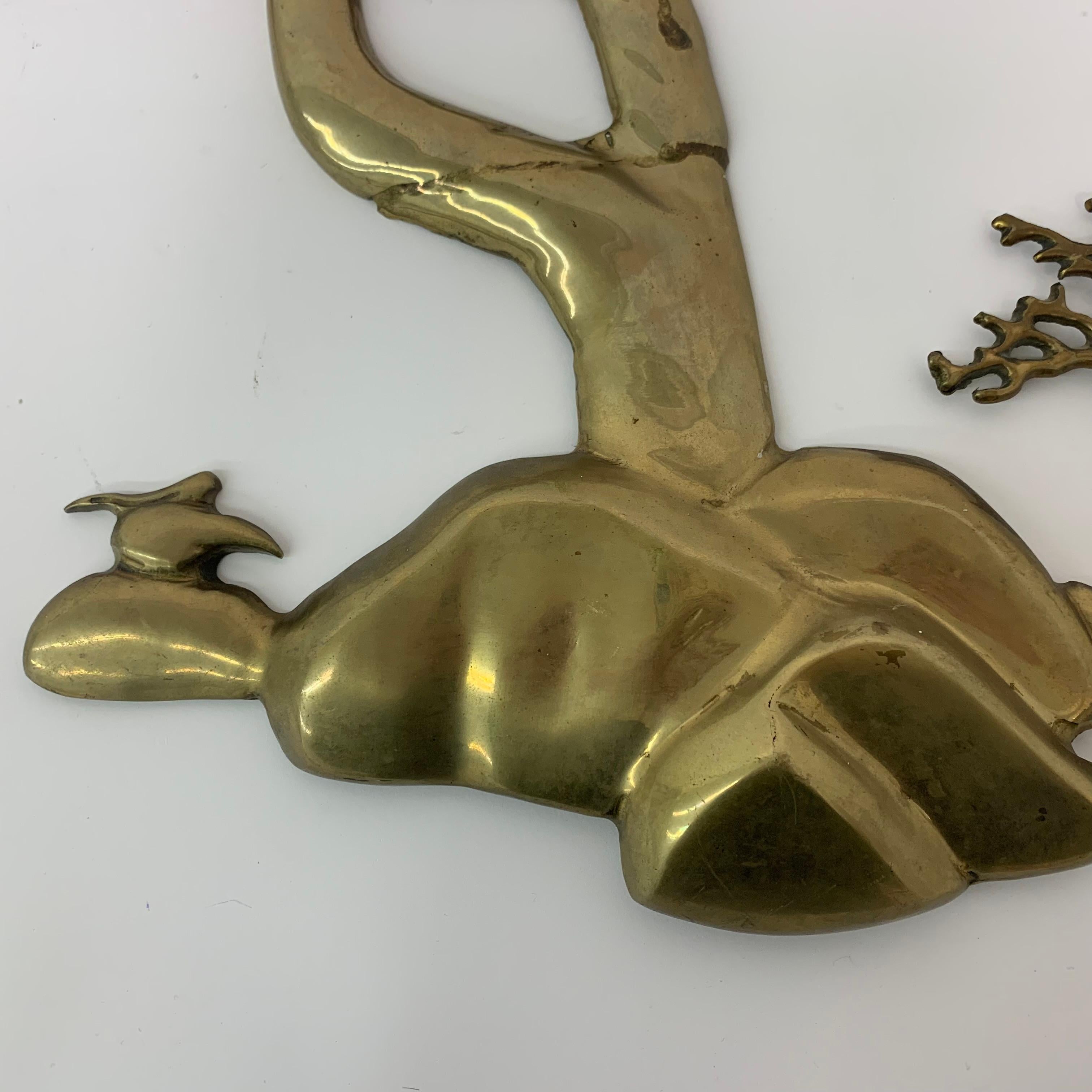 Late 20th Century Bijan brass bonsai tree wall sculpture, 1970’s