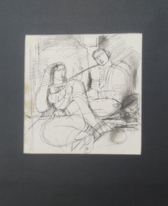 Untitled, Ink on Paper, Black, White Color by Modern Indian Artist "In Stock"
