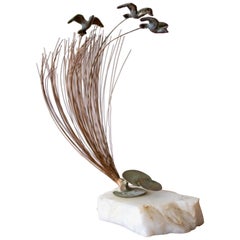 Bijan Kinetic Bronze Bird Sculpture, 1970s