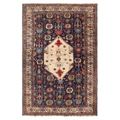 Alfombra antigua Bijar, c. 1880
