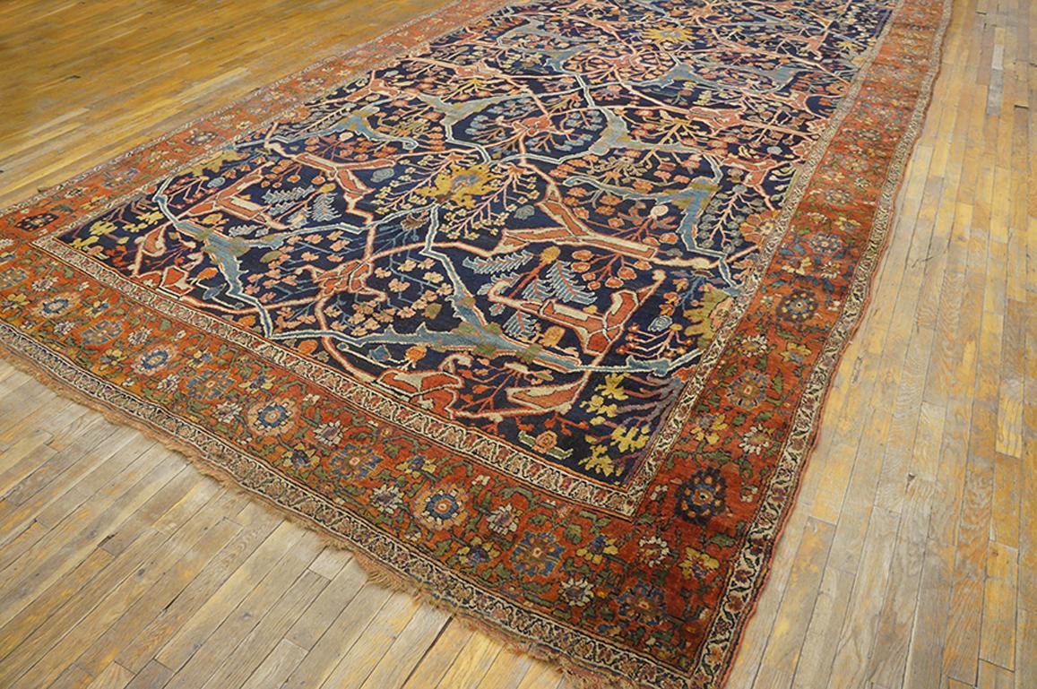 1870s Persian Garrus Bijar Carpet ( 8'10