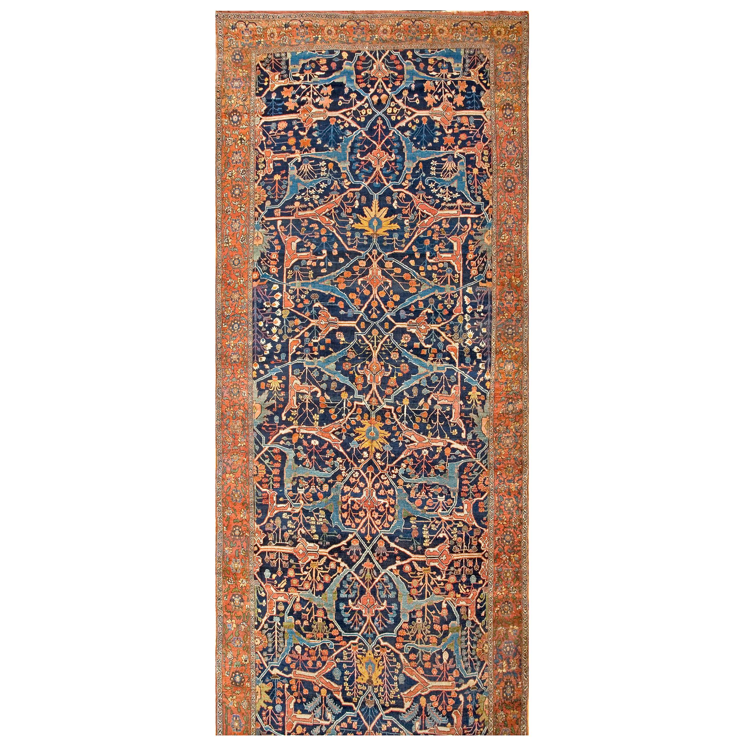 1870s Persian Garrus Bijar Carpet ( 8'10" x 23'8" - 270 x 720 cm ) 