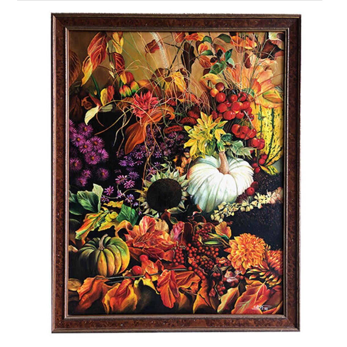 Bijn, huile sur toile. Nature morte XXe, signée et datée 6.98 im Angebot 1