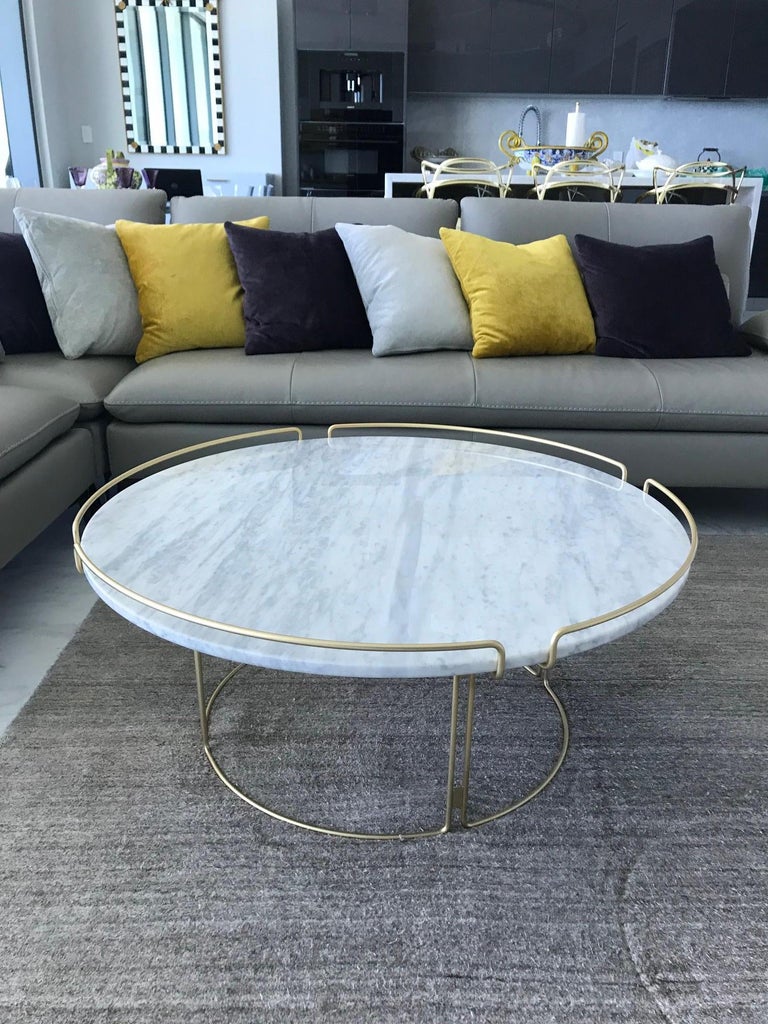 Roche Bobois Coffee Table : Vintage coffee table by Michel Dumas for Roche Bobois ... : It has wooden table top and leather side, which is very elegant.