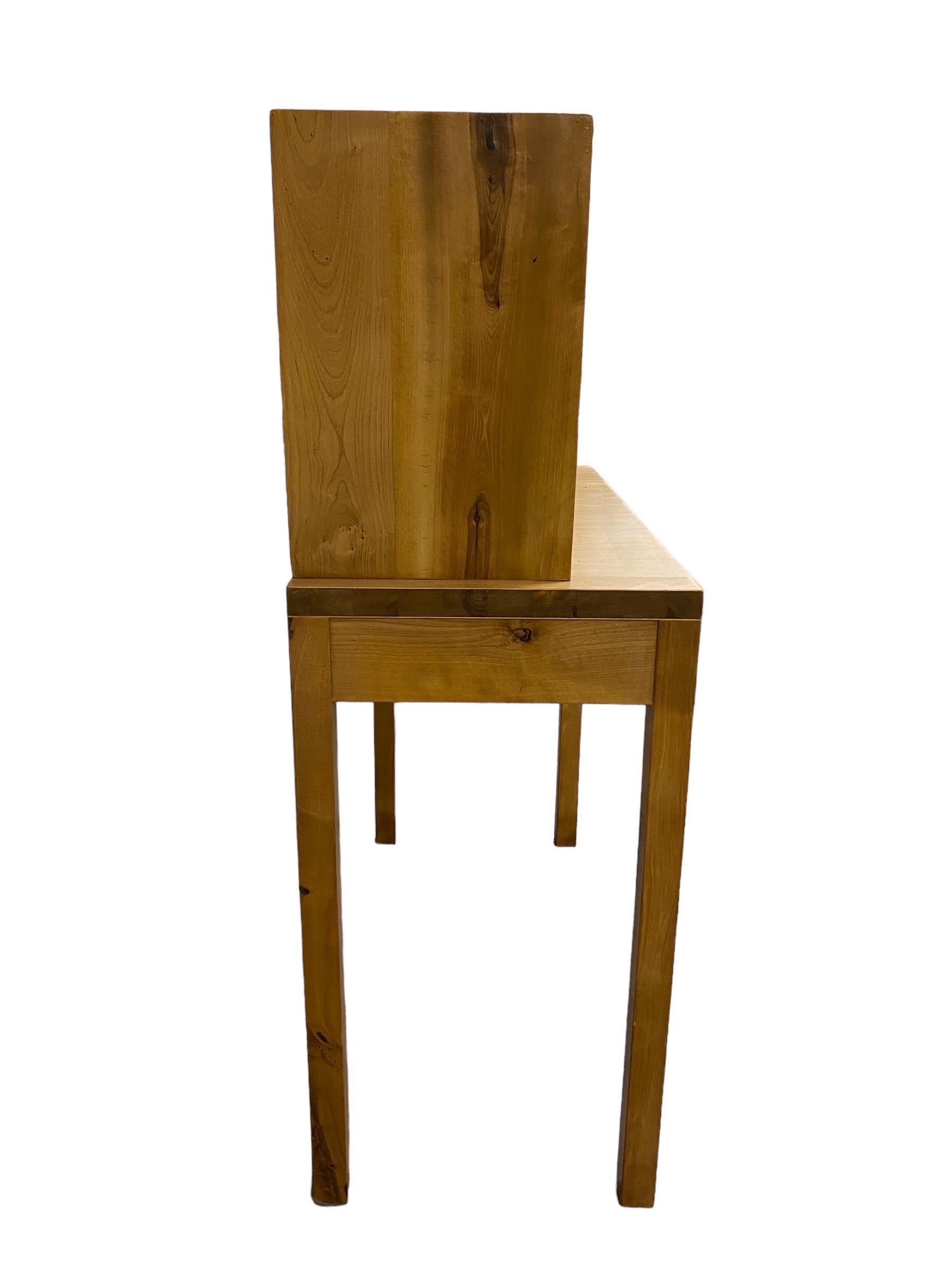 Bijou Functionalist Finnish Design Folding Secretaire, Flame Birch, 1940s For Sale 6