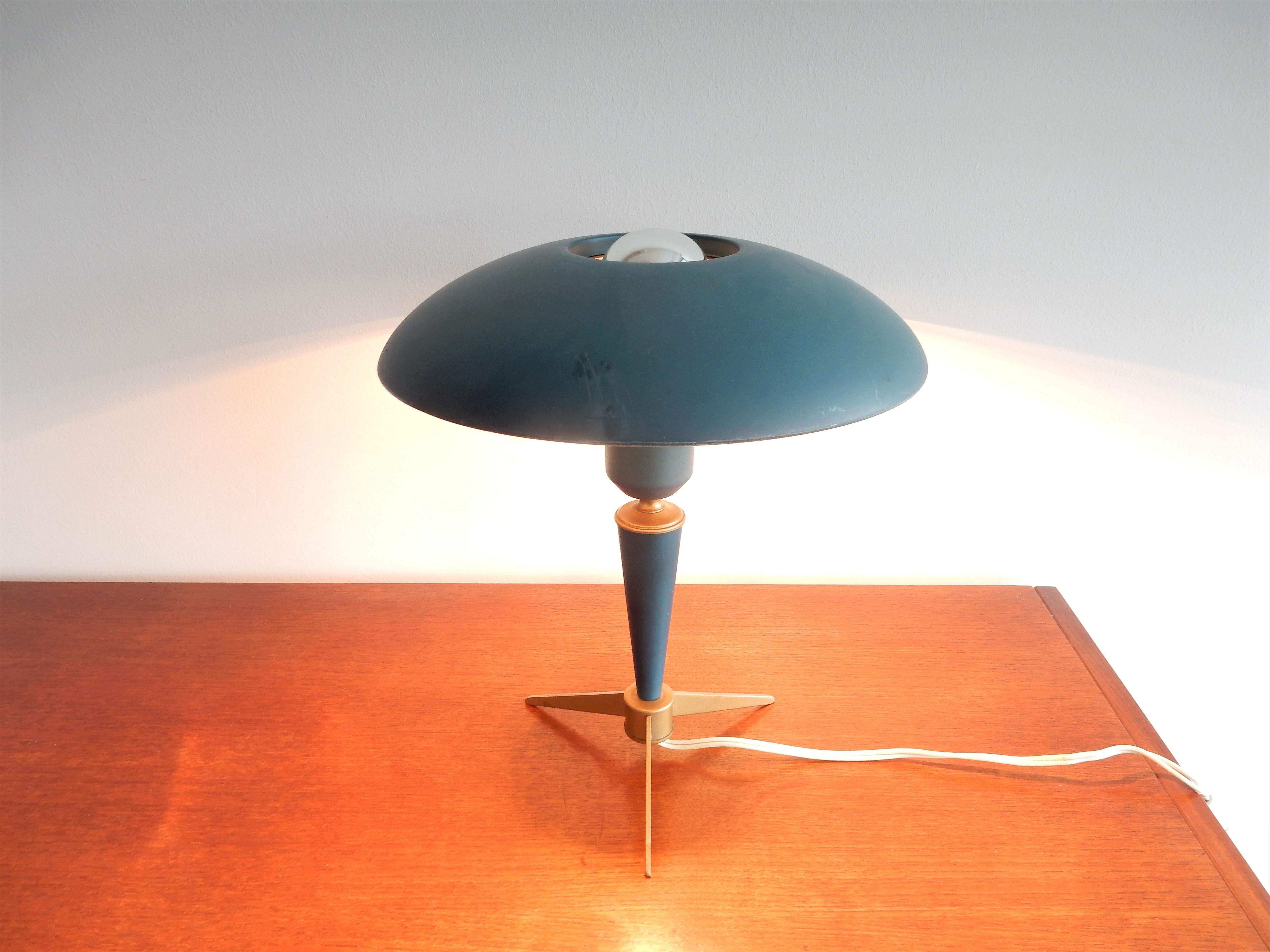 Aluminum Bijou Table Lamp by Louis Kalff for Philips, the Netherlands, 1950s-1960s