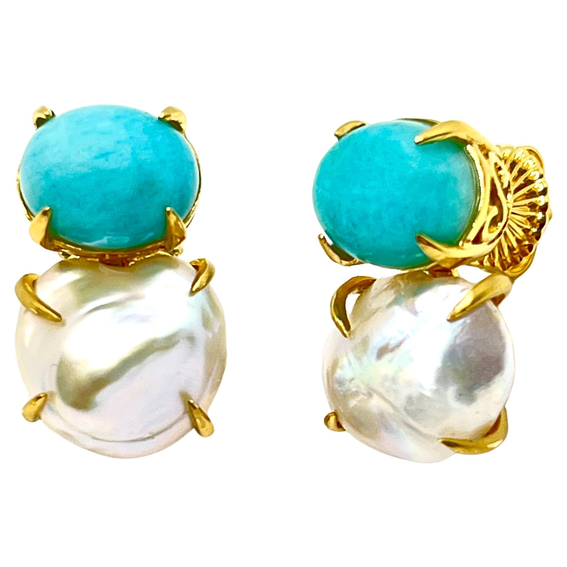 Amazonite Drop Earrings