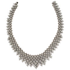 Bijoux Collier bibe élégant en forme de diamant en zirconia cubique