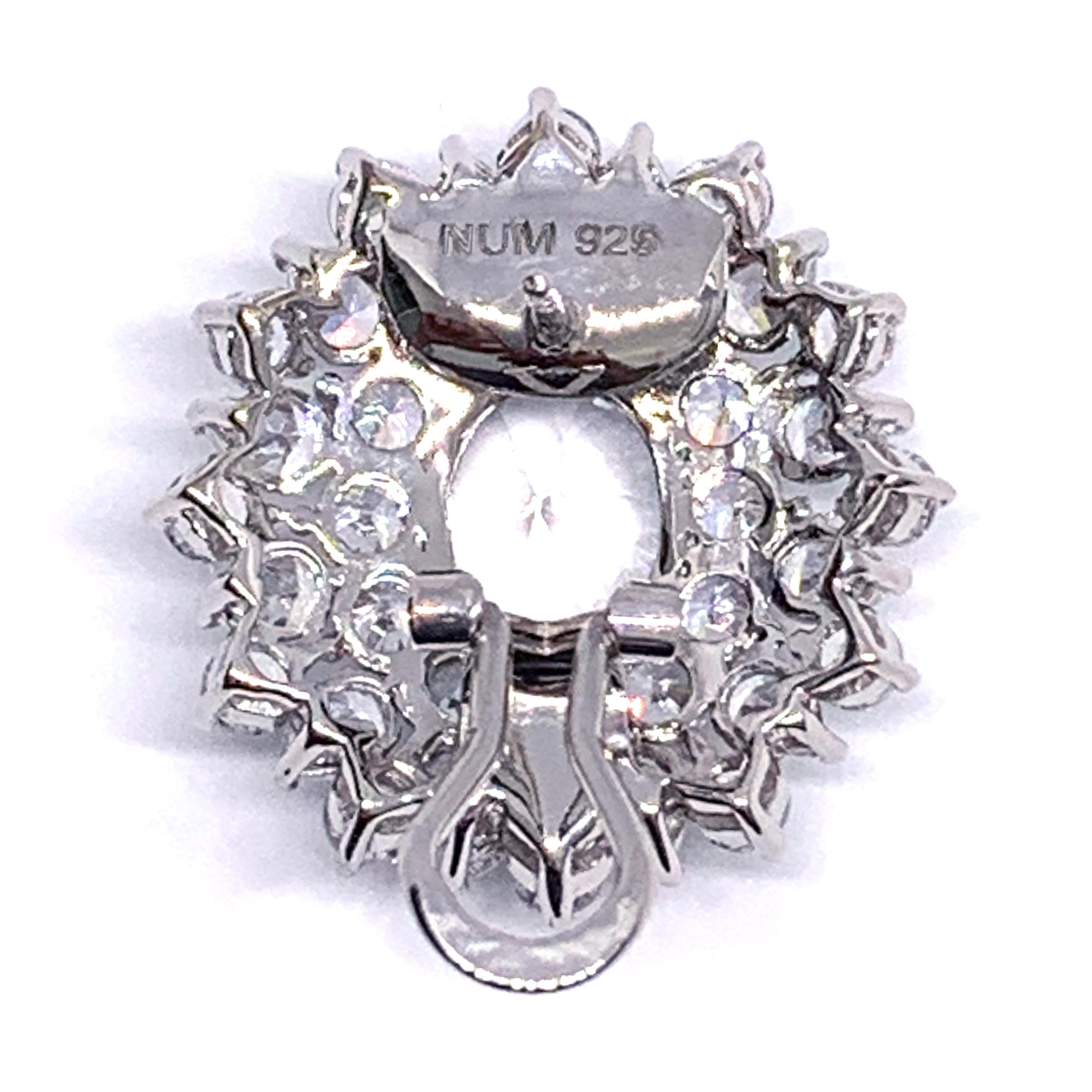 Bijoux Num Elegant Faux Diamond Cluster Earrings 2