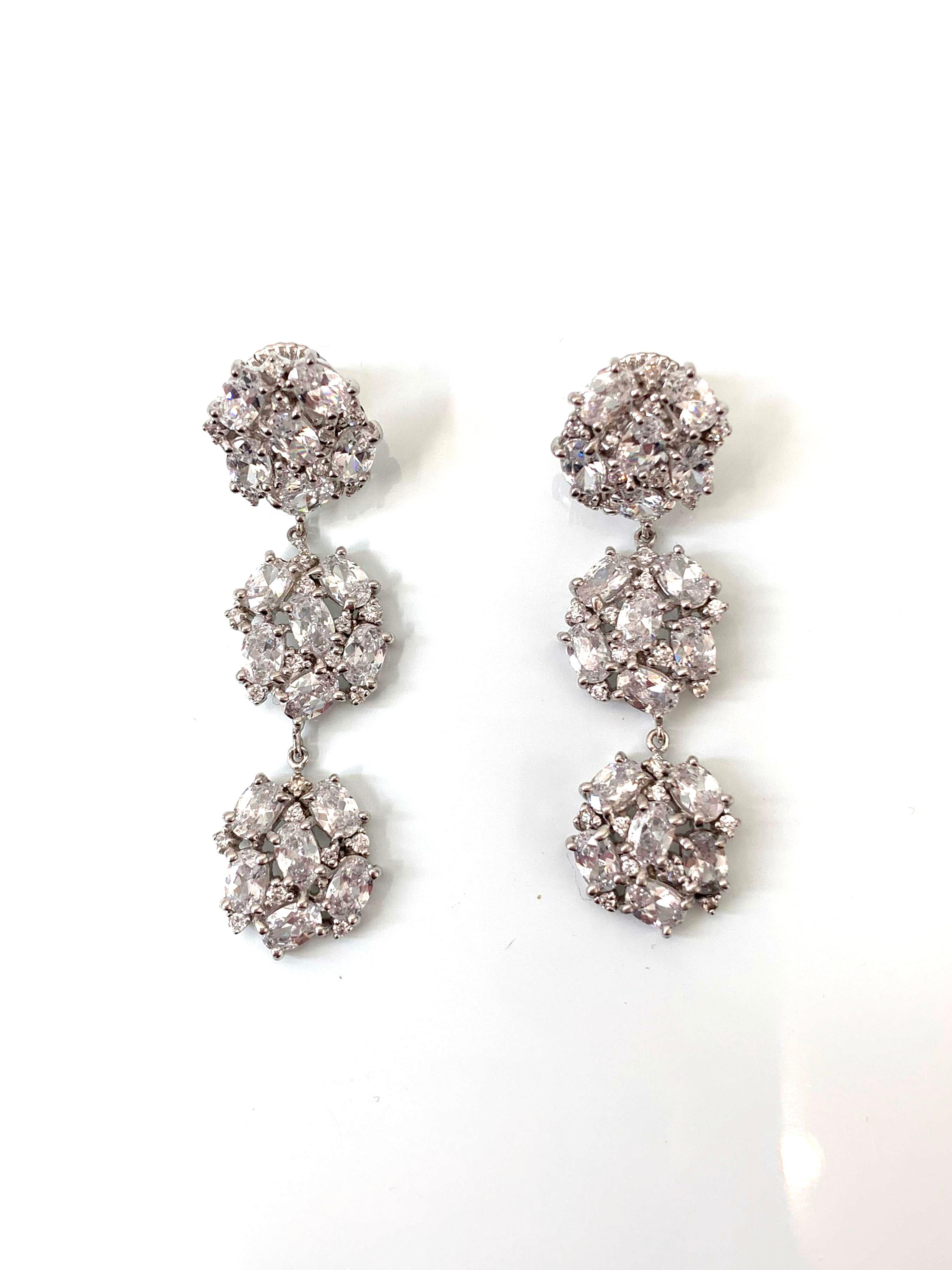 faux diamond earrings dangle