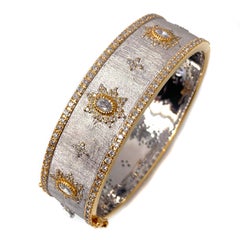 Bijoux Num – Handgraviertes Armband mit Sternmuster in zwei Farbtönen