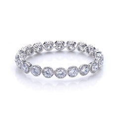 Bijoux Num All Around Bracelet jonc rond simulé de diamants