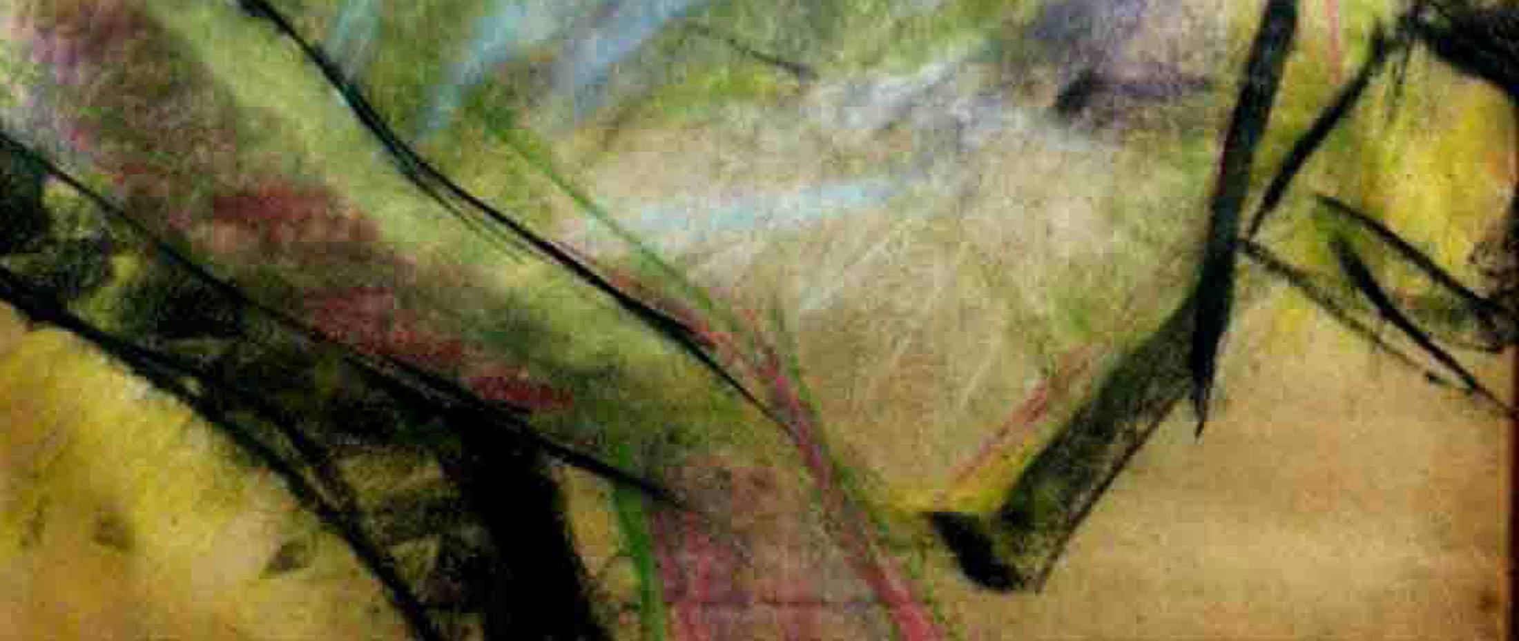 Pensieri persi, Pastello su carta, Pittura, Greene & Greene, Nero, Rosso 