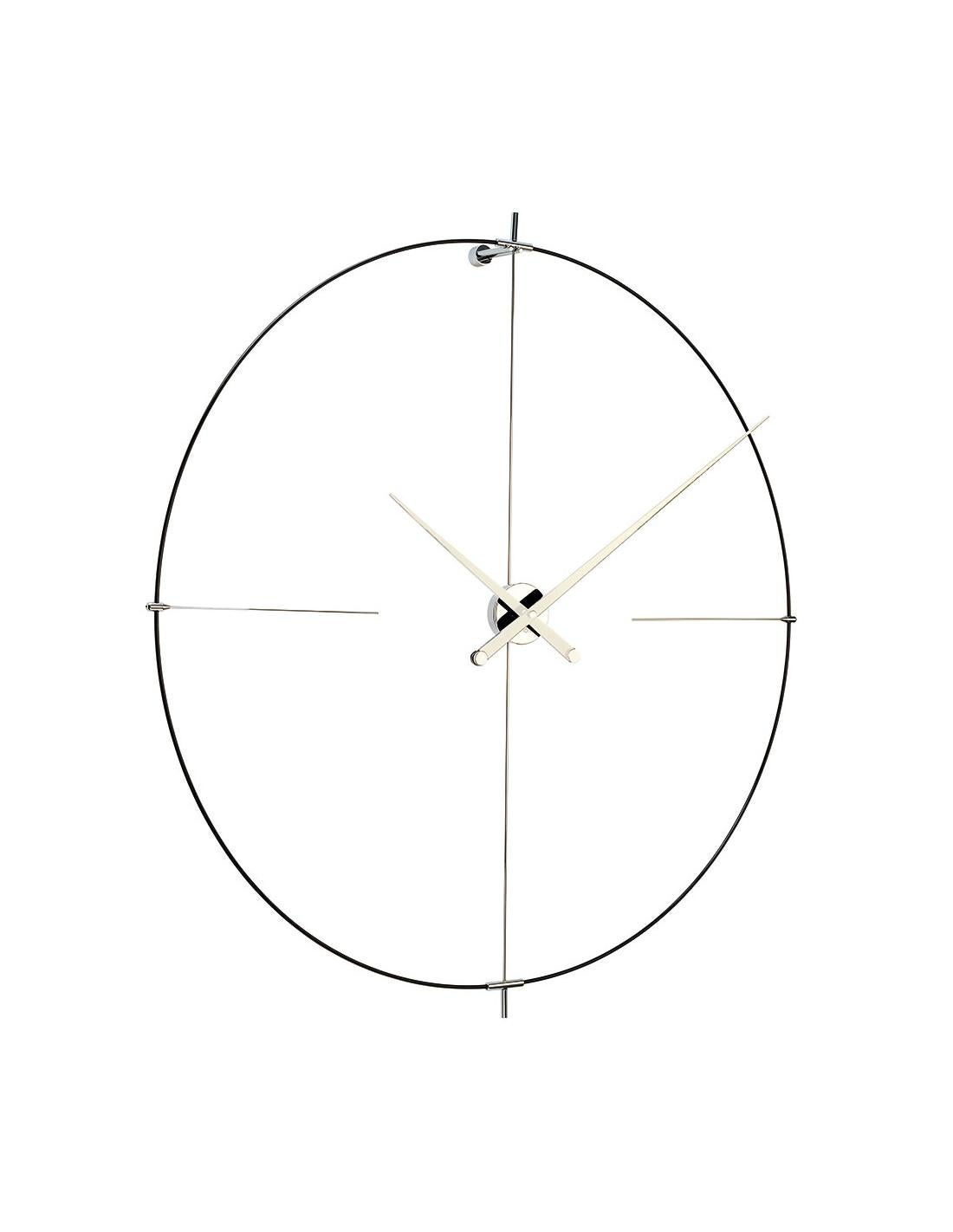 This particular wall clock has a very elegant appearance on light colored walls and decorated in earth tones it gives a feeling of horizontality to the environment and does not make it look loaded.
Bilbao L wall clock : Wood and fiberglass.
Each