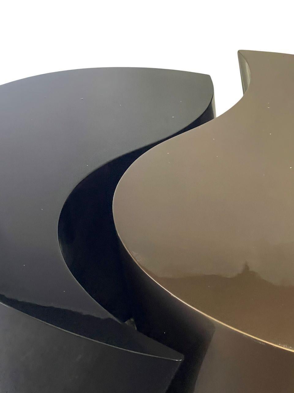 Bilbao Three-Part Coffee Table by Jimeco, Bogotá, Colombia. In Good Condition For Sale In Los Angeles, CA