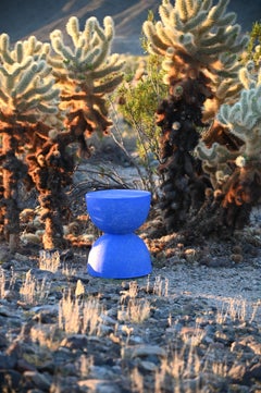 Bilbouquet Outdoor Table/Stool by Zachary A. Design, 15" Resin & Stone