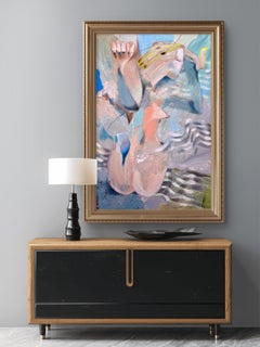 Dream Between Stripes, Mixed Media, Oil and Acrylic on Linen, 2026