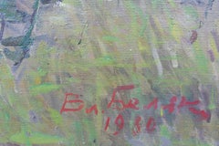 Landscape with a Road in the Kyiv Region, Landscape Painting, Oil on Canvas