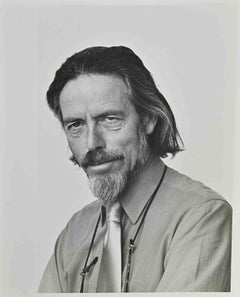 Portrait of Allen Watts - Vintage Photograph by Bill Ansenutt - 1973