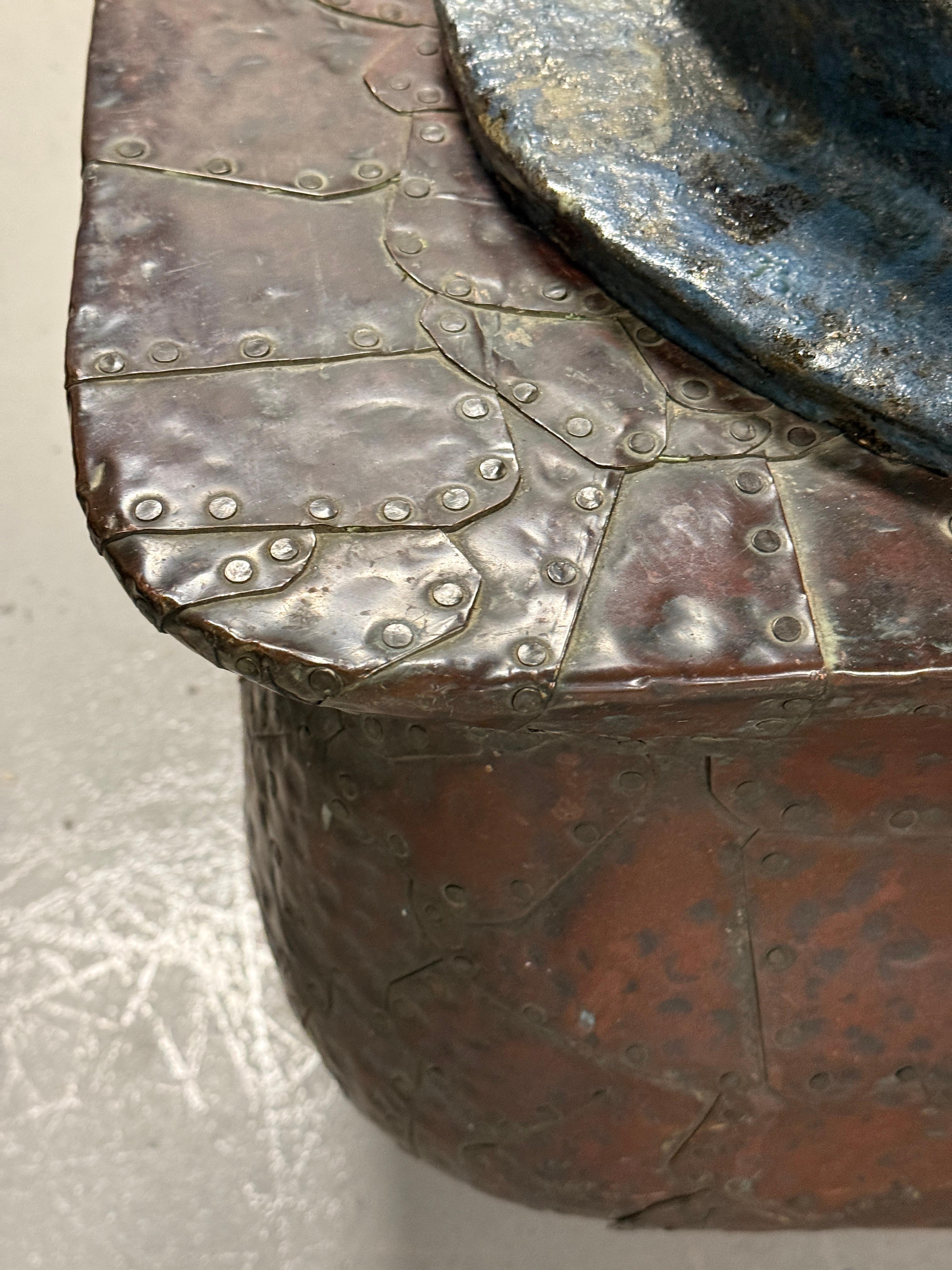 Bill Anson Copper Clad and Pottery Planter For Sale 1