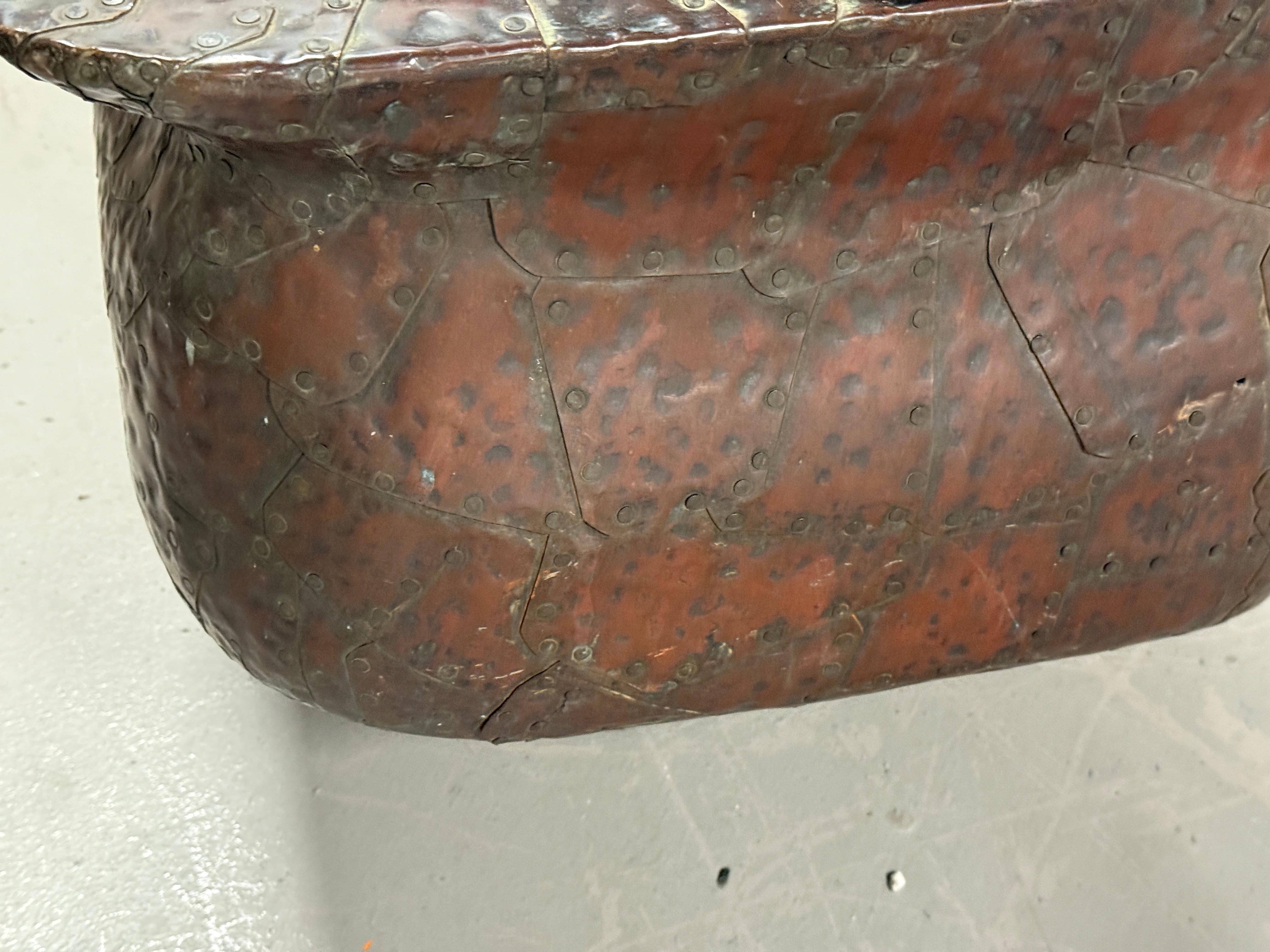 Bill Anson Copper Clad and Pottery Planter For Sale 2