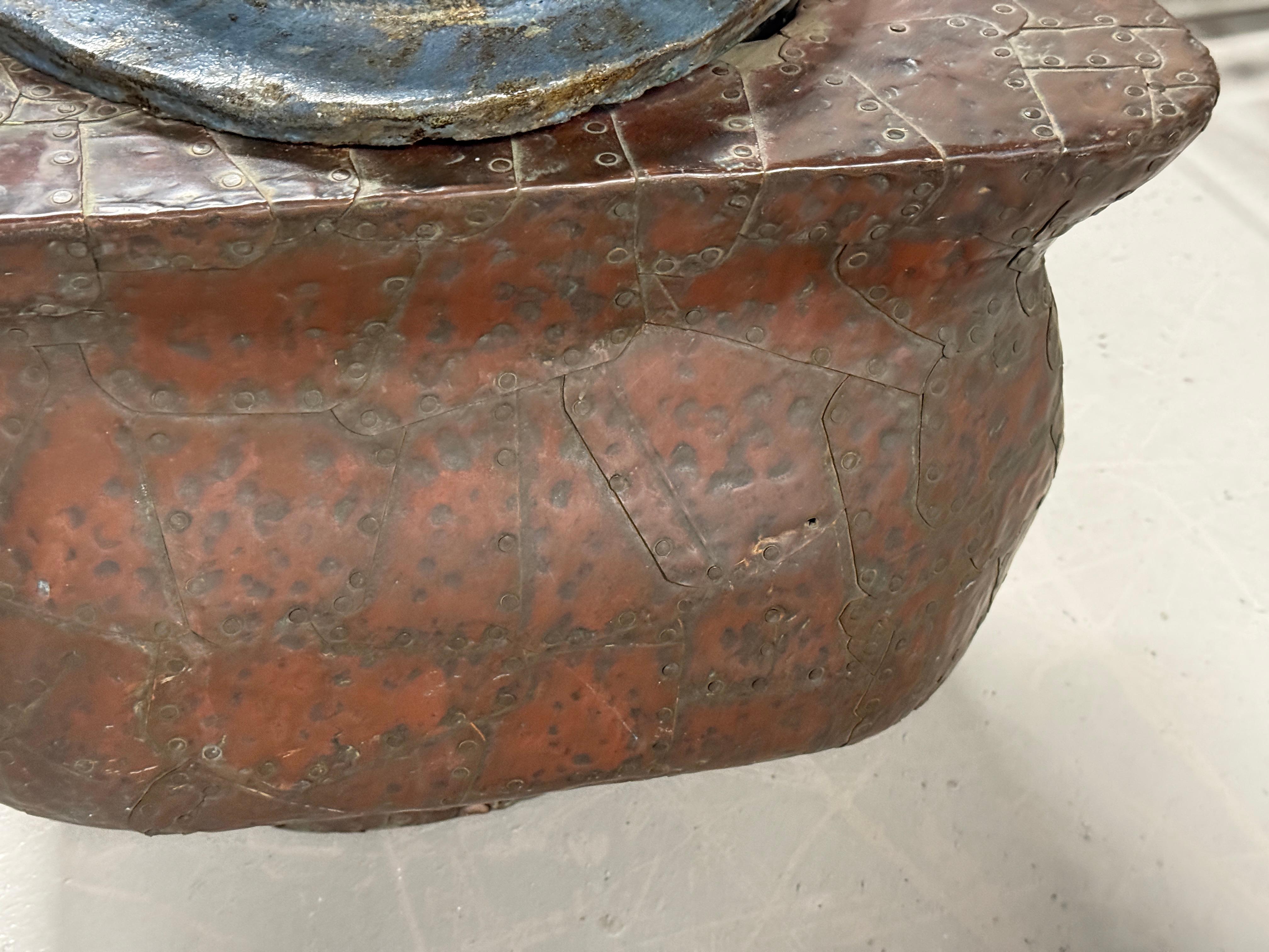 Bill Anson Copper Clad and Pottery Planter For Sale 3