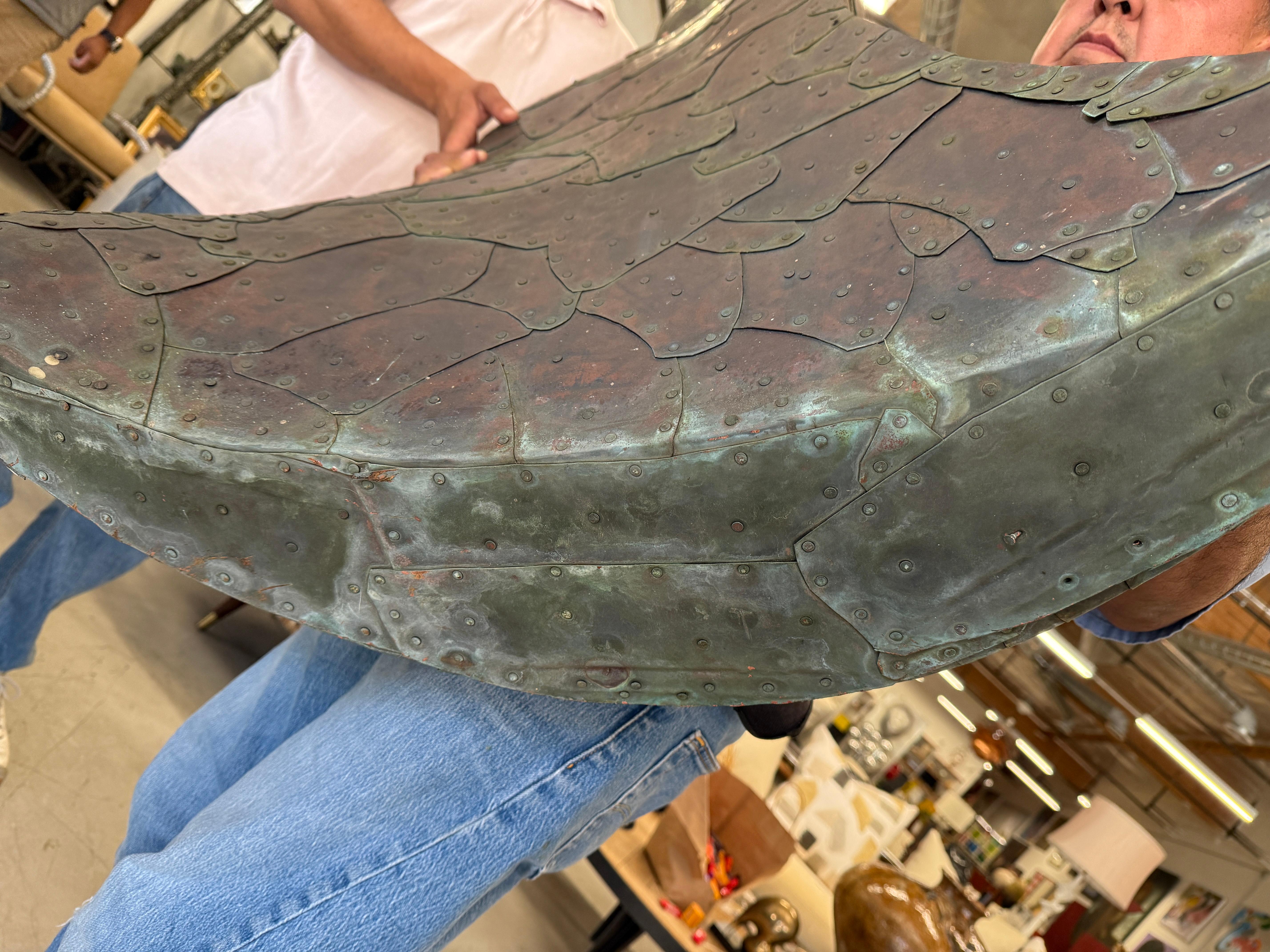 Bill Anson Figura femenina desnuda con escamas y revestida de cobre en venta 7